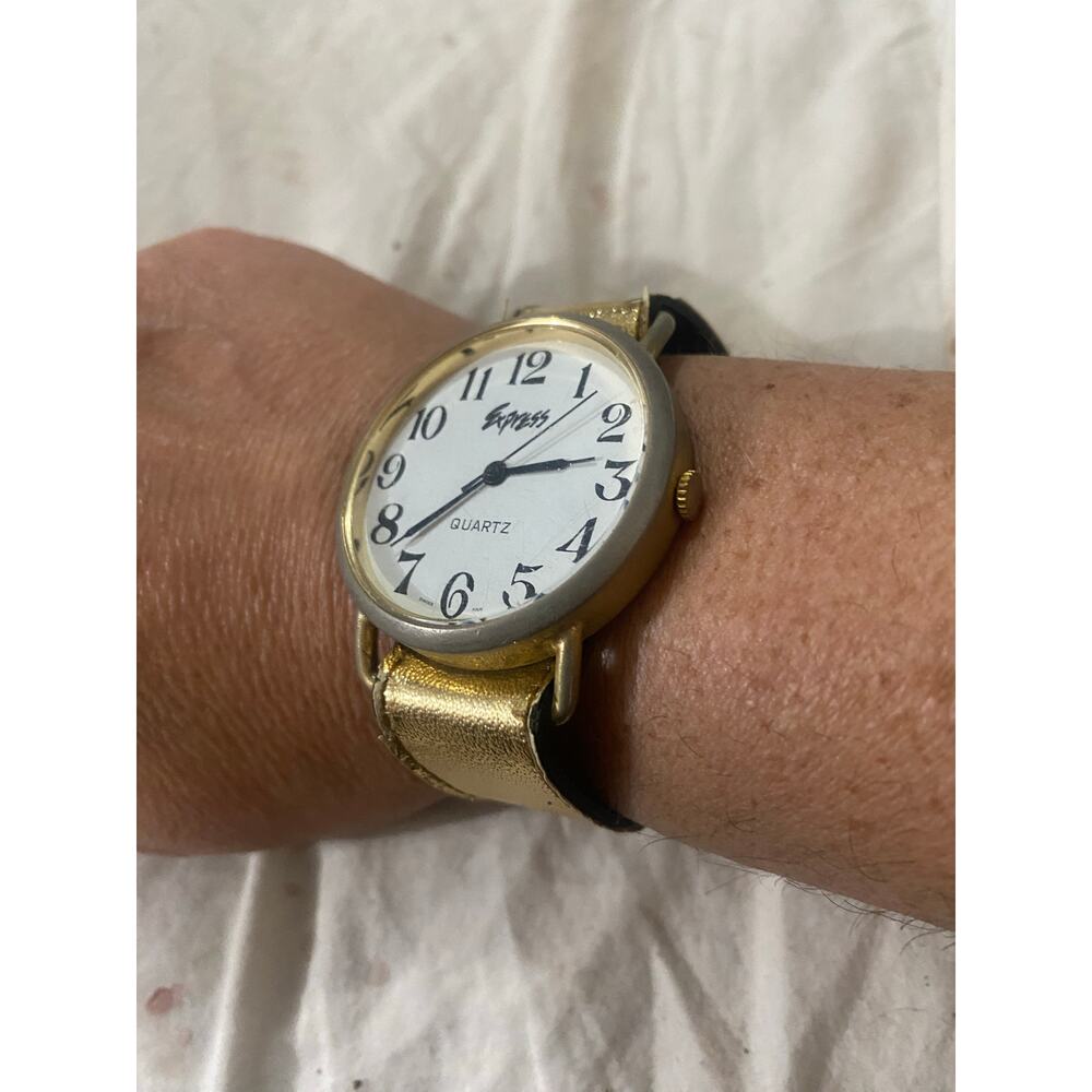 Unapologetic Vintage Gold Express Quartz Wristwatch /Not Currently Working